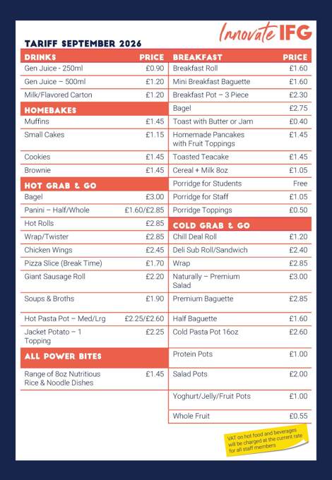 Innovate Client Tariff Poster Sept 26 Page 1